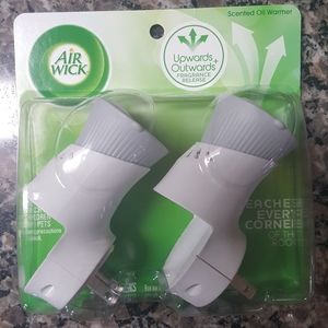 Air wick scented oil warmer electrical plug diffuser 2 pack wall unit new